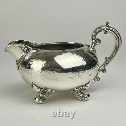 Vtg Barker Ellis Silver Plate Coffee & Tea Service Complete Set with Tray England