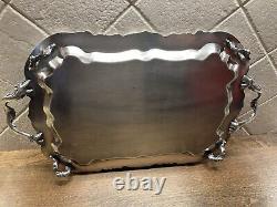 Vtg F B Rogers Ornate Silver Plate Seven Piece Coffee and Tea Service
