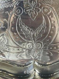 Vtg Oneida Du Maurier 5 pc Coffee Tea Service Set Silverplate Hollowware withTray