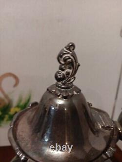 Vtg RARE King Francis by Reed & Barton, Silverplate 3-PC Tea & Coffee Service