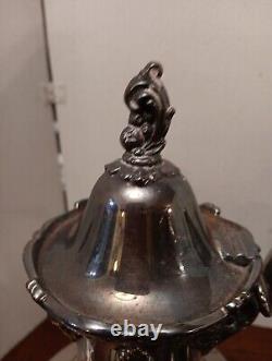 Vtg RARE King Francis by Reed & Barton, Silverplate 3-PC Tea & Coffee Service