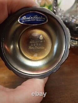 Vtg RARE King Francis by Reed & Barton, Silverplate 3-PC Tea & Coffee Service