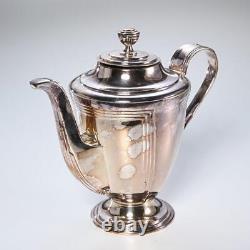 Vtg Ricci Argentieri Silverplate Partial Tea Set (teapot, Creamer, Tray)