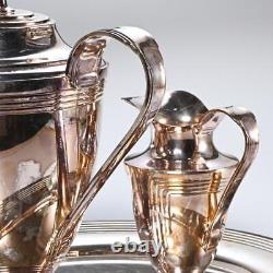 Vtg Ricci Argentieri Silverplate Partial Tea Set (teapot, Creamer, Tray)