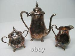 Vtg Sheridan 3 pc. Silverplate Coffee and Tea Service