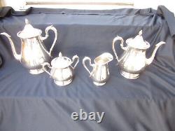 Vtg'jamestown' Reed & Barton 4 Pc Tea Service #1800 -03