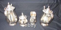 Vtg'jamestown' Reed & Barton 4 Pc Tea Service #1800 -03