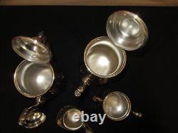 Vtg'jamestown' Reed & Barton 4 Pc Tea Service #1800 -03