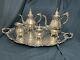 Wallace Baroque Silverplate Tea Coffee Set And Large Tray
