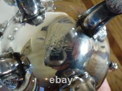 WALLACE BAROQUE Silverplate Tea Coffee Set and LARGE tray