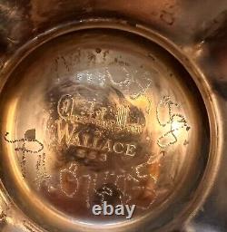 WALLACE Silver Plate 5 Piece Coffee Tea Service withTray By Christopher Wren
