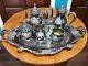 Wallace Silver Plate 6 Piece Coffee Tea Service Withtray By Christopher Wren