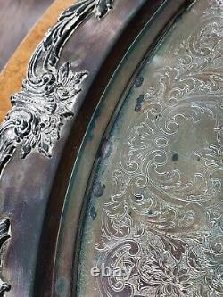 WALLACE Silver Plate 6 Piece Coffee Tea Service withTray By Christopher Wren