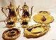 Webster Wilcox International Silver Co. 24k Gold Plated Coffee/tea Set 8 Pc