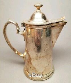 WELLNER SOEHNE 1912 HAMBURG AMERICA LINE German 30cl Coffee Tea Pot SILVER PLATE