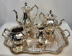 WILLIAM HUTTON Sheffield Victorian style Tea and Coffee set silver plate 19°c