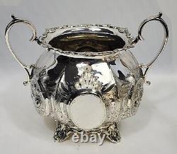 WILLIAM HUTTON Sheffield Victorian style Tea and Coffee set silver plate 19°c