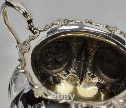 WILLIAM HUTTON Sheffield Victorian style Tea and Coffee set silver plate 19°c