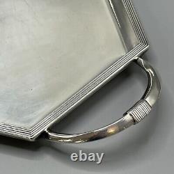 WMF Antique Silver Plated Tea Tray Teapot Sugar Bowl Cream Jug Set c1915 GeorgeV