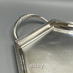 WMF Antique Silver Plated Tea Tray Teapot Sugar Bowl Cream Jug Set c1915 GeorgeV