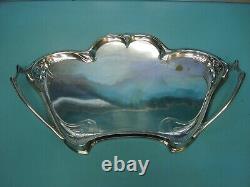 WMF Antique Very Large Art Nouveau silver Plate Tea serving Tray 25 Inches / 2ft