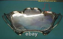 WMF Antique Very Large Art Nouveau silver Plate Tea serving Tray 25 Inches / 2ft