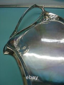 WMF Antique Very Large Art Nouveau silver Plate Tea serving Tray 25 Inches / 2ft