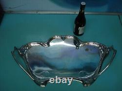 WMF Antique Very Large Art Nouveau silver Plate Tea serving Tray 25 Inches / 2ft