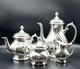 Wmf Germany 6 Pc. Silver Plate Porcelain Lined Coffee Tea Set