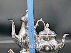 WMF Germany 6 pc. Silver Plate Porcelain Lined Coffee Tea Set