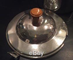 WMF Hammered Silverplate BAUSCHER WEIDEN Porcelain Insulated 1.4L Coffee Tea Pot