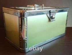 WMF Silver Plate Ceramic Casket BOX Biscuit Lunch Tea Caddy Art Deco Jugendstil