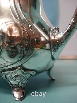 WMF ox Jugendstil ART NOUVEAU silver plate Tea coffee hot water Pot The core of