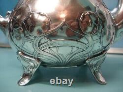 WMF ox Jugendstil ART NOUVEAU silver plate Tea coffee hot water Pot The core of