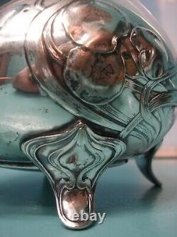 WMF ox Jugendstil ART NOUVEAU silver plate Tea coffee hot water Pot The core of