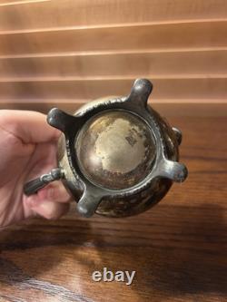 WM Rogers 800 Silver Plate Coffee Tea Pot Creamer Sugar Bowl Serving Plate Set