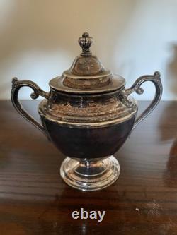 WM Rogers Silver Plate Vtg Coffee Tea Service 7 Piece Set