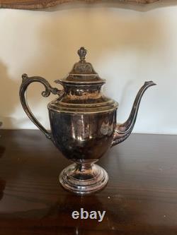 WM Rogers Silver Plate Vtg Coffee Tea Service 7 Piece Set