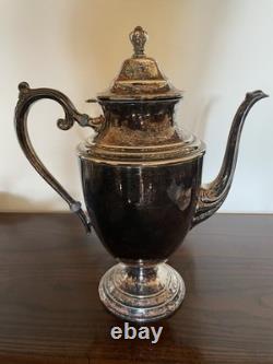 WM Rogers Silver Plate Vtg Coffee Tea Service 7 Piece Set