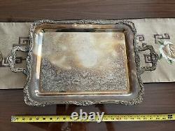 WM Rogers Silver Plated Vintage Coffee Tea 6 Pieces Set With Serving Tray #290