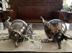 WM Rogers Silver Plated Vintage Coffee Tea 6 Pieces Set With Serving Tray #290