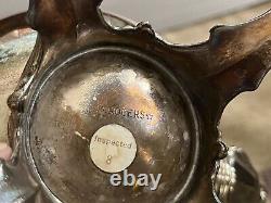 WM Rogers Silver Plated Vintage Coffee Tea 6 Pieces Set With Serving Tray #290