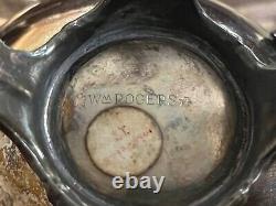 WM Rogers Silver Plated Vintage Coffee Tea 6 Pieces Set With Serving Tray #290