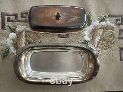WM Rogers Silver Plated Vintage Coffee Tea 6 Pieces Set With Serving Tray #290