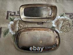 WM Rogers Silver Plated Vintage Coffee Tea 6 Pieces Set With Serving Tray #290