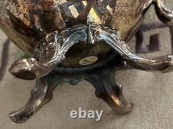 WM Rogers Silver Plated Vintage Coffee Tea 6 Pieces Set With Serving Tray #290