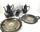 Wm Rogers Silver Plated Vintage Coffee Tea 8 Pieces Set With W Serving Trays