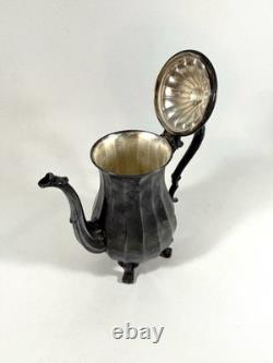 WM Rogers Silver Plated Vintage Coffee Tea 8 Pieces Set With W Serving Trays