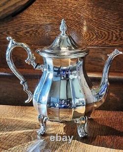 WM Rogers Silverplate Five Piece Coffee and Tea Set in Lovely Condition