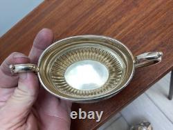 Walker & Hall 5 Pc Silver Plate Beverage Set Tea-Chocolate-Kettle-Coffee-Sugar